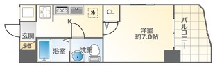 桜川駅 徒歩1分 15階の物件間取画像